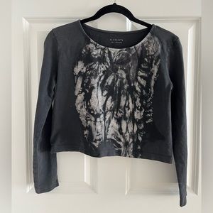 AllSaints crop top t-shirt XS